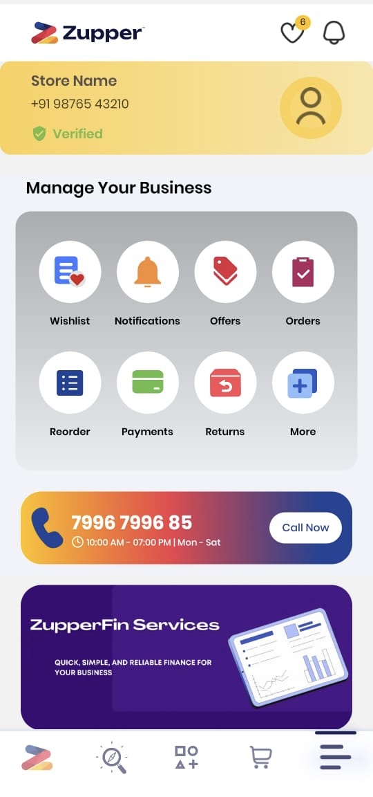 Zupper mobile app